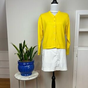 Vintage Yellow Cardigan Sweater